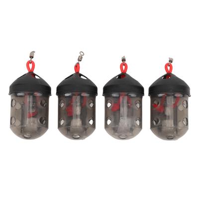 4Pcs Fishing Bait Cage Lure Cage Compact Lightweight Reusable Portable Fishing Bait Cage Basket