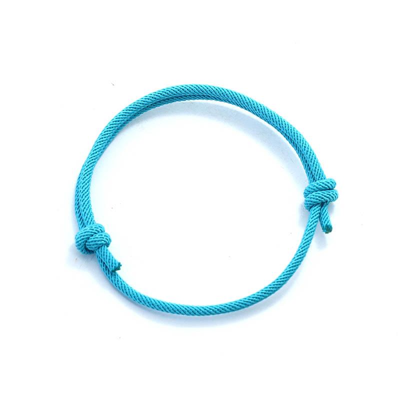 

New Handmade Adjustable Rope Bracelet Unisex 4mm Thin String Relationship Braclet Couple Braslet Lucky Thread Brazalete Pulseira світло-синій колір