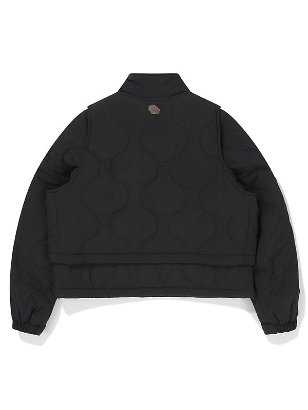 Bibissieoseu W Primaloft Convertible Quilted Jacket_Black