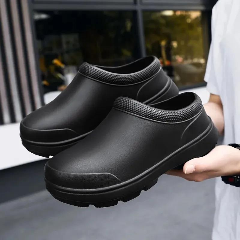 Men Women EVA Chef Shoes Non-Slip Waterproof Nurse Shoes Oil-Proof Shoes Comfortable Workers Shoes High-Quality Outdoor Water