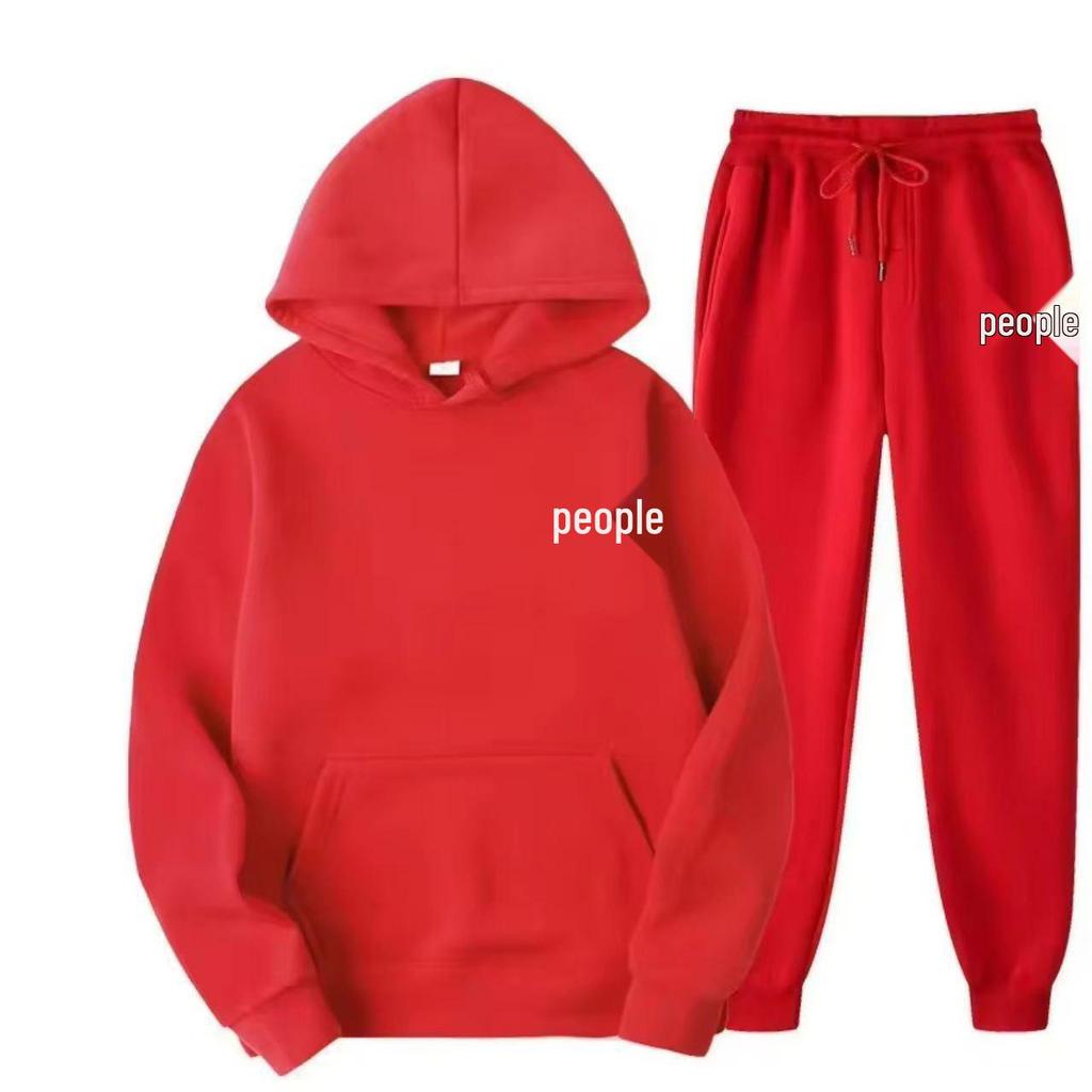 Herbst/Winter Unisex Lässiges Hoodie & Jogginghosen Set