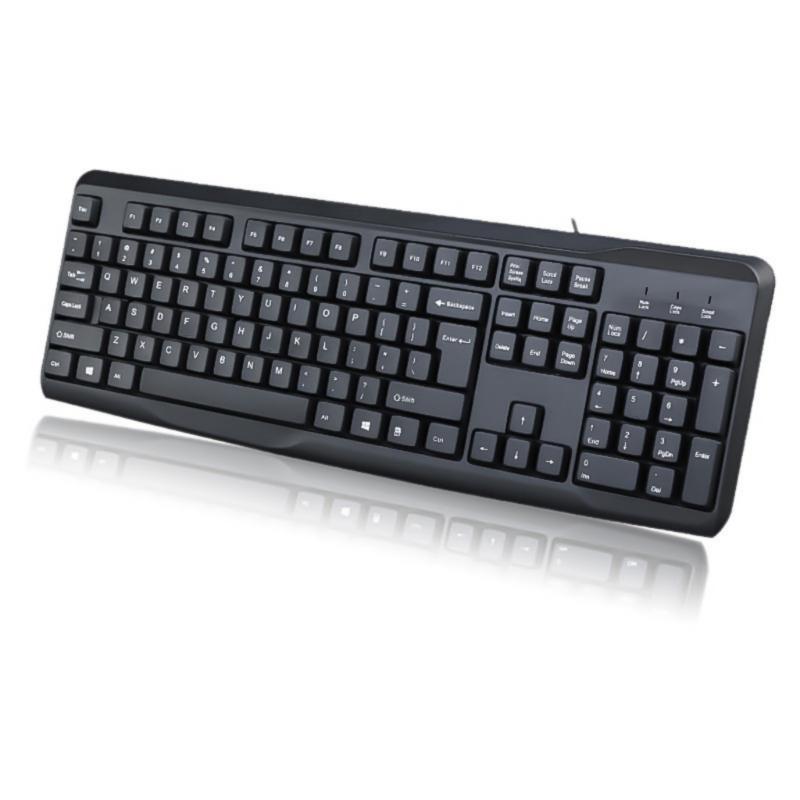 Full Size 104Key Ergonomic Keyboard USB Compatible For Comfortable Typing Experience Durability Build Keyboards