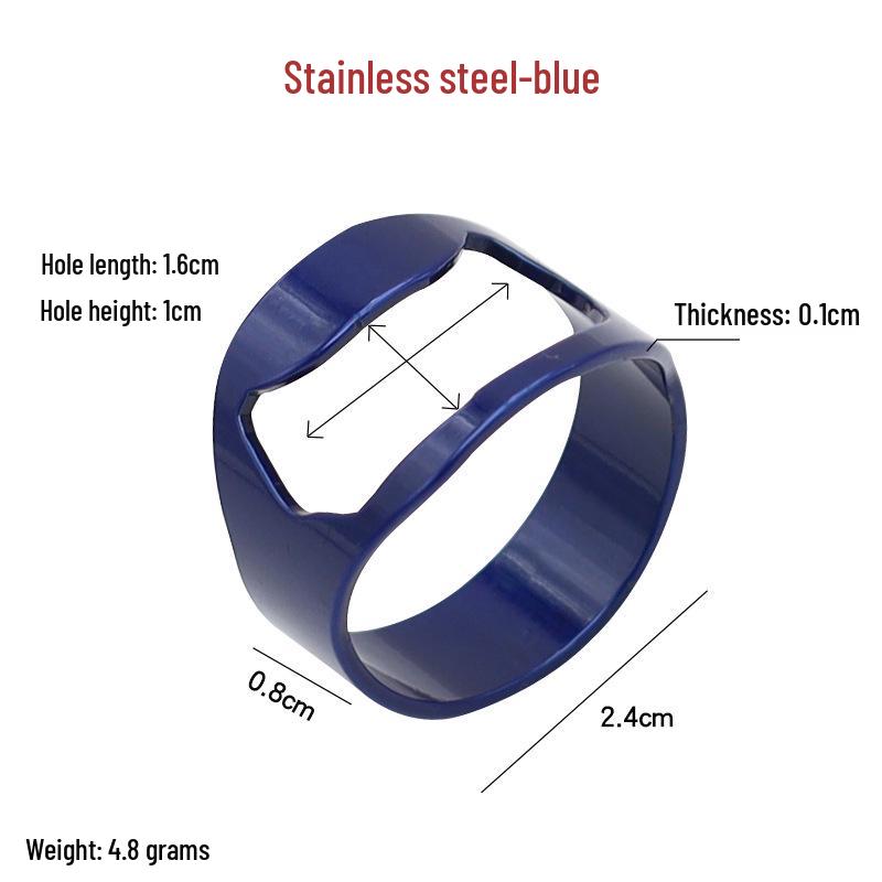 Trendy Stainless Steel Ring Bottle Opener for Beer
