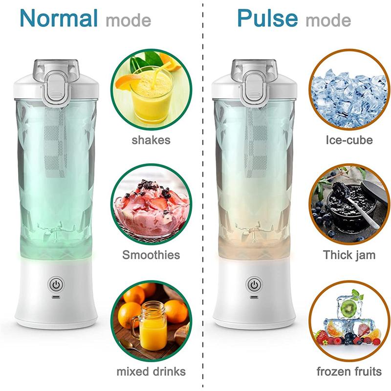Good-Portable Blender, Personal Size Blender For Shakes And Smoothies With 6 Blade Mini Blender 20Oz For Home,Travel