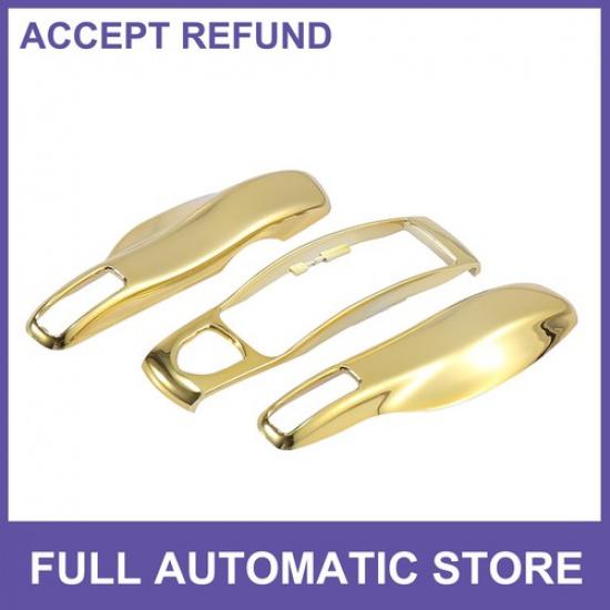 Gold Tone Car Remote Key Cover Key Fob Case Single  for Porsche Cayenne