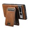 Wireless Charging Faux Leather Magnet Card Holder Stand Picture Frame Phone Case for Google Pixel 9 XL 8 Pro 7A 6