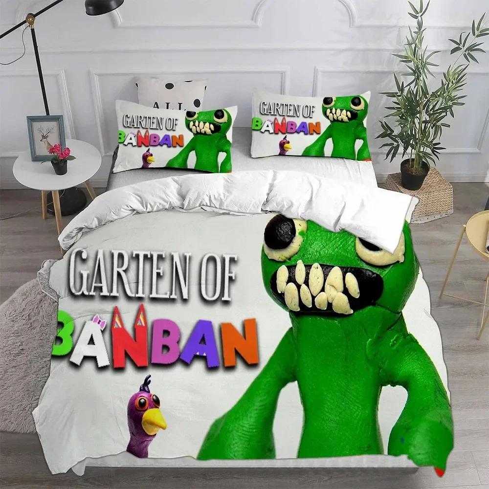 3D Game Garten Of Banban Printed Bed Set Duvet Cover Pillowcase Bedding Set Bed Linen Sheet Quilt Cover Full Queen King Size