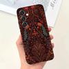 Perski Dywan Wzór Kwiatowy Etui na Telefon Dla Samsung S25,S24,S21,S22,S23,S30,Ultra,S20,Plus,Fe,Lite,Note,10,9,5G Czarne Pokrowiec
