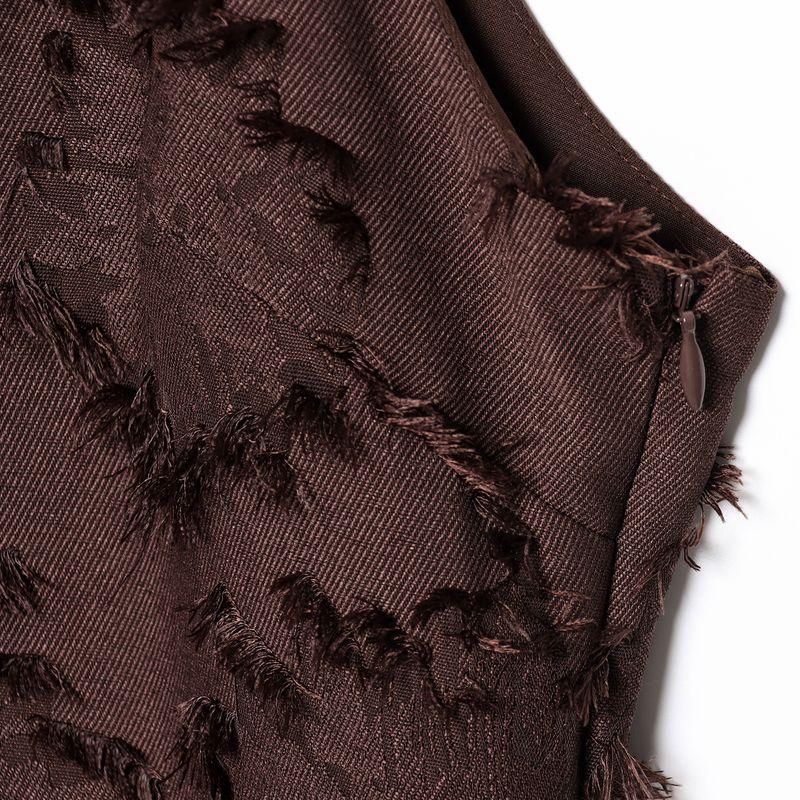 Kaslead New Arrival Women's Clothing Fashion Style Fashion Texture round Neck Sleeveless Mini Dress 7969031