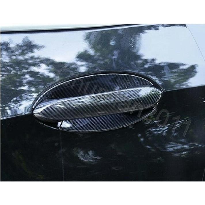 Fiber Side Door Handle Bowl Molding Cover Trim for - BMW X5 G05 ABS 4PS