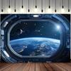 Weltraum-Motto-Flaggen für Home-Office-Party-Fotokabinen-Hintergründe - Mehrzweck-Sci-Fi-Planeten-Dekorationen für jeden Anlass