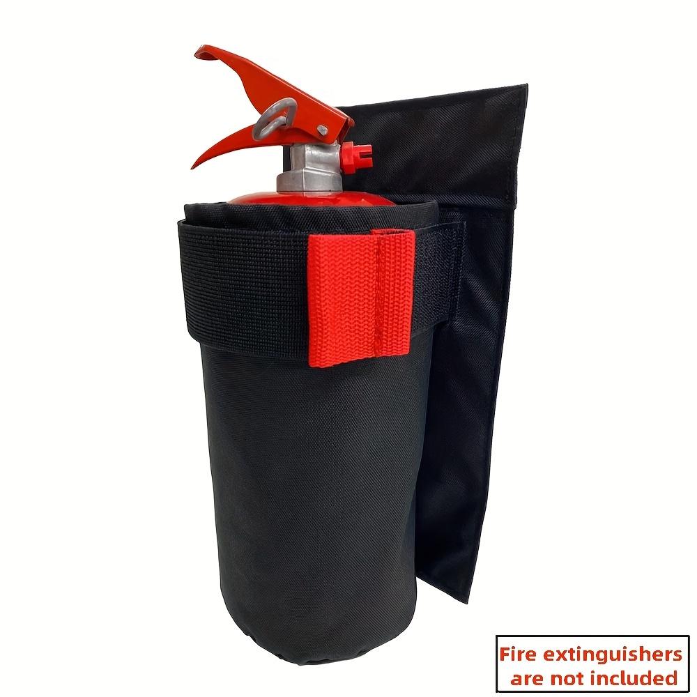 1pc Wear-Resistant Storage Bag Trunk Mount Large Capacity Holder Seat Back Mount Car Extinguisher Bag Emergency Preparedness