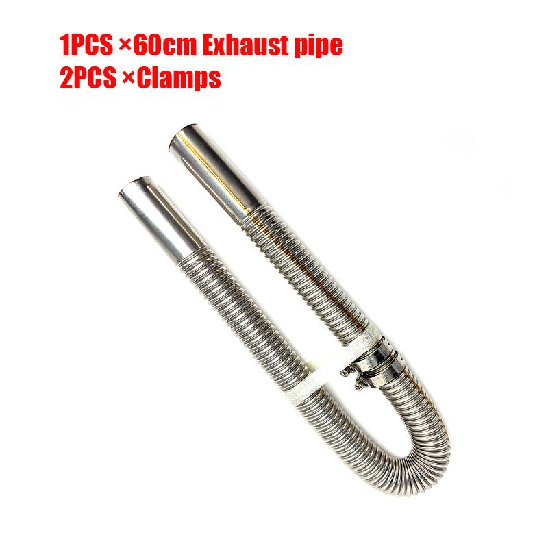 90Elbow 15cm 60cm 120cm 25mm With Clamps Exhaust Pipe Tube Elbow Connector For Car Heating Parts Eberspacher Webasto Boat Heater