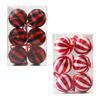 6 Pieces Christmas Ball Ornaments 3.15 Inch Party Supplies Xmas Decor Christmas Tree Hanging Ornaments for Yard Home Party
