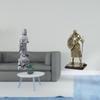 Guan Yin Knight Statue Stone Ornament Collectible Chinese Feng Shui Buddhist European Creative