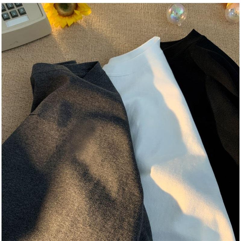 300gsm Cotton Summer Short Sleeve T Shirts For Men O Neck Casual Heavy Fabric Streetwear Tees Unisex Basic Solid Cool Loose Tops