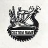 Customizable Metal Sign Personalized Last Name Tool Theme Home Decor Hot Sale