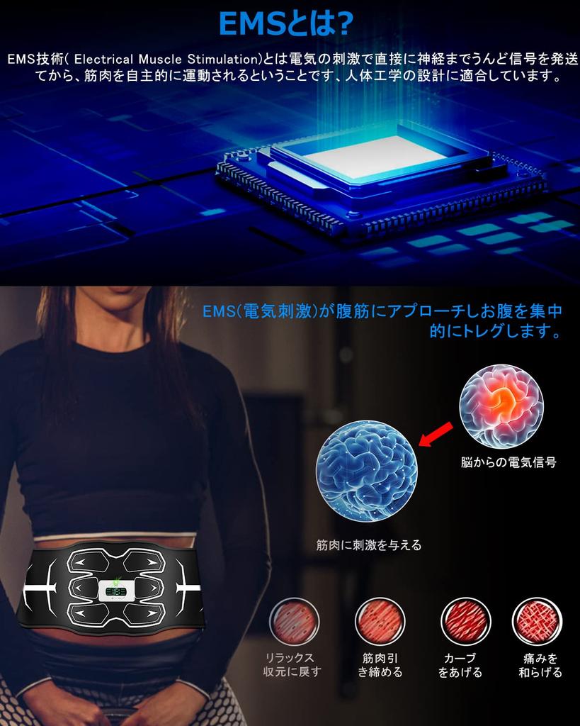 Upgraded EMS Abdominal Muscle Training No Gel Sheets 6 Abdominal Muscle Just Spray with 6 15 Intensity LCD USB Abdominal Muscle Diet Adjustable Belt
