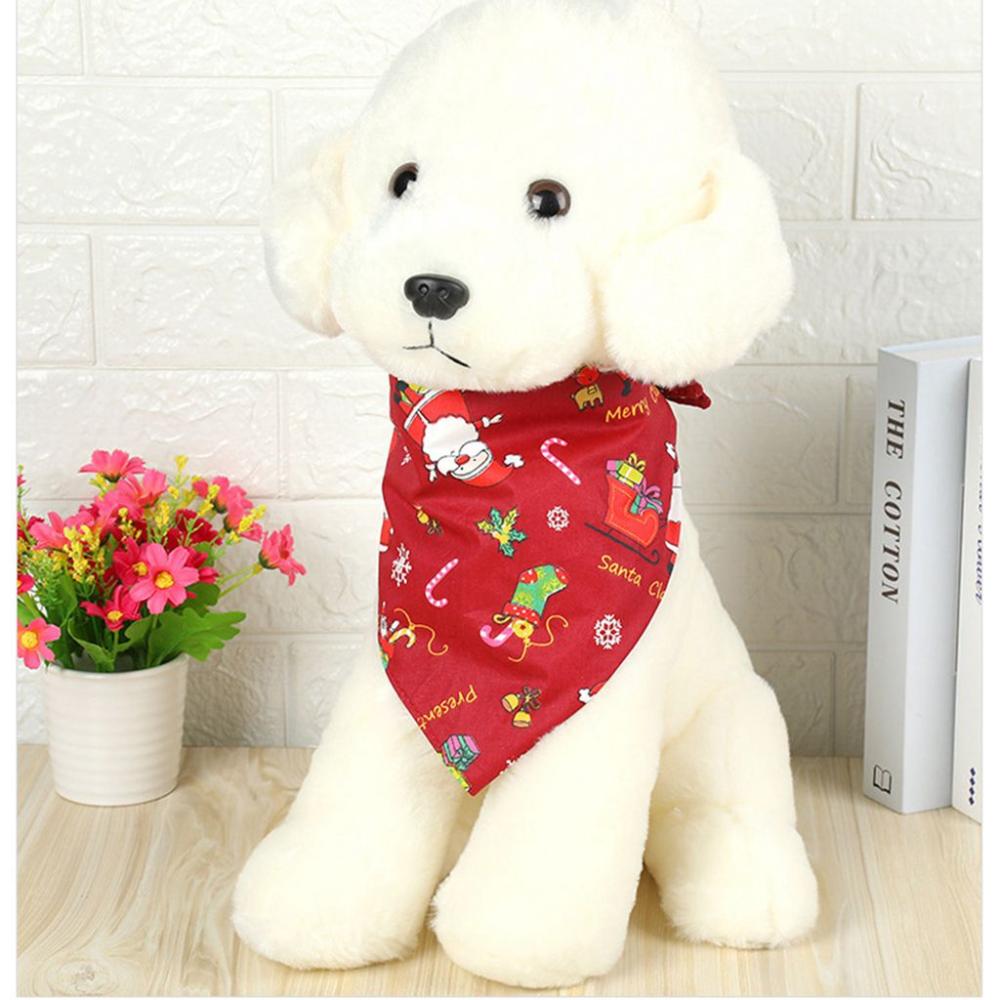 Claus Patten Pet Accessories Dogs Bandanas Christmas Pet Decor Cats Triangular Scarf Pet Costume