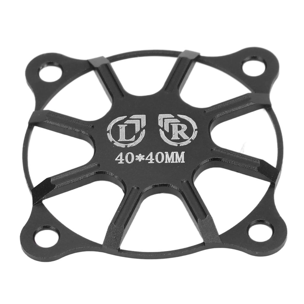 RC Cooling Fan Cover 40x40mm Aluminium Alloy Protective Accessory Part for Motor Black