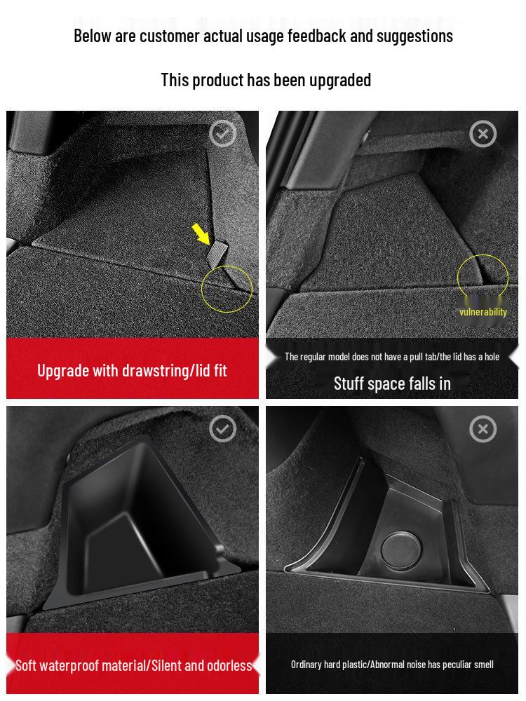 Tesla Model 3/Y Trunk Side Storage Box Organizers