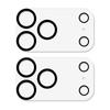 2Pcs For iPhone 17 Pro Camera Lens Protector Silk Printing Lens Film 3D Arc Edge