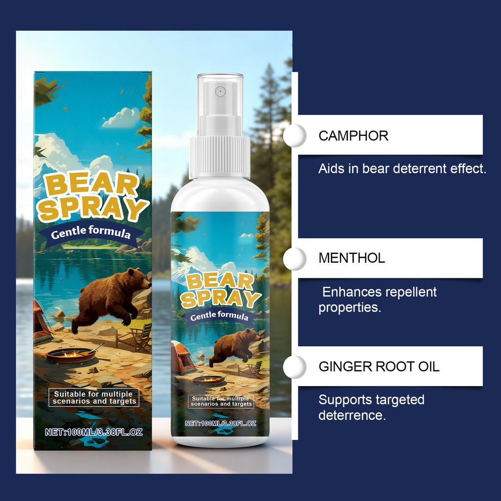 Björnspray Bekväm Björnspray Lämplig För Flera Scenarier Av Daglig Utomhusvandring Och Camping 100ml
