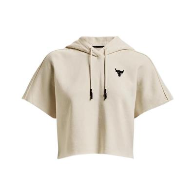 Sweat à capuche unicolore pour femme Vert citron-Blanc 1371370-279