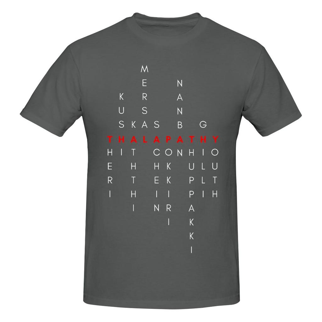 Funny Thalapathy Vijay Tamil Movie Titles Unisexs Printed TShirt Unisex T shirtPlus Size