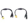 XT60 Stecker auf DC5521 Splitterkabel 1 zu 2 DC 5.5X2.1 Stecker Buchse 0.75 Quadrat Millimeter Draht 19V 24V Netzkabel Adapter