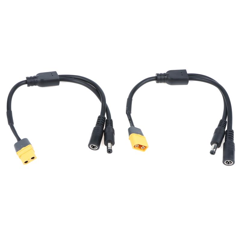 XT60 Stecker auf DC5521 Splitterkabel 1 zu 2 DC 5.5X2.1 Stecker Buchse 0.75 Quadrat Millimeter Draht 19V 24V Netzkabel Adapter