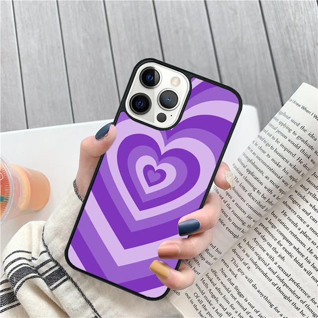 Hearts circles coque Coque Shell For iPhone 17 Air 15 16 14 13 12 Pro Max 11 Pro Max Plus Phone Case Cover