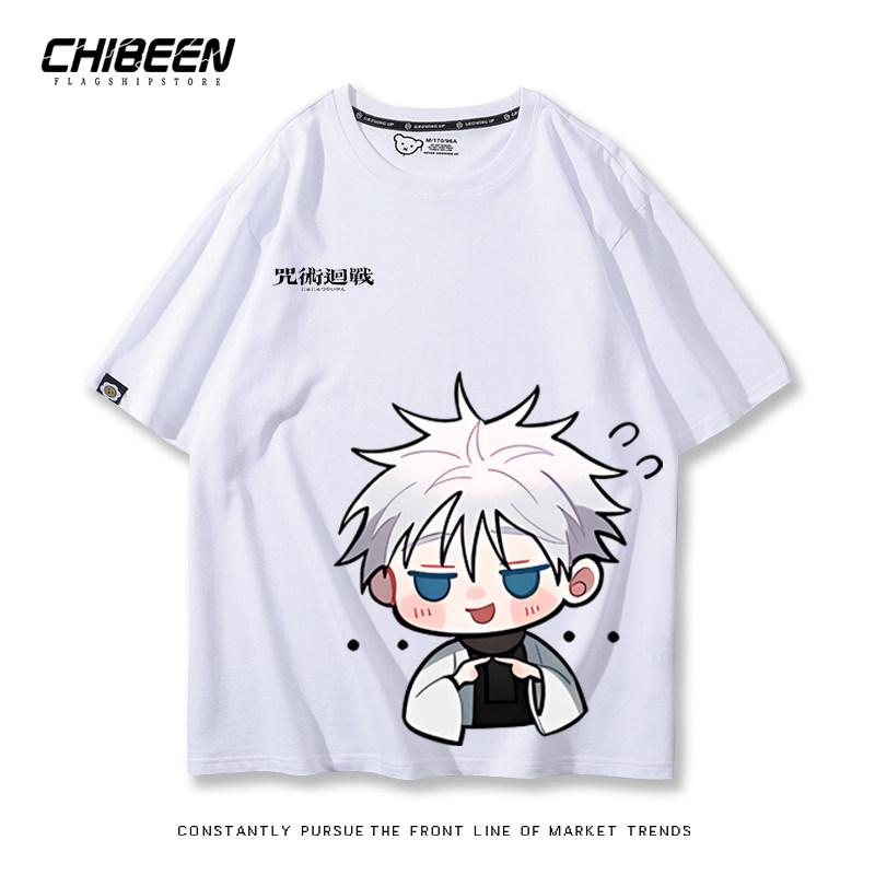 

Curse Returns To Battle with Wutiaowu Anime Q Version Anime Peripheral Printed Tshirt Summer New Unisexs and Womens Tshirt 4XL
