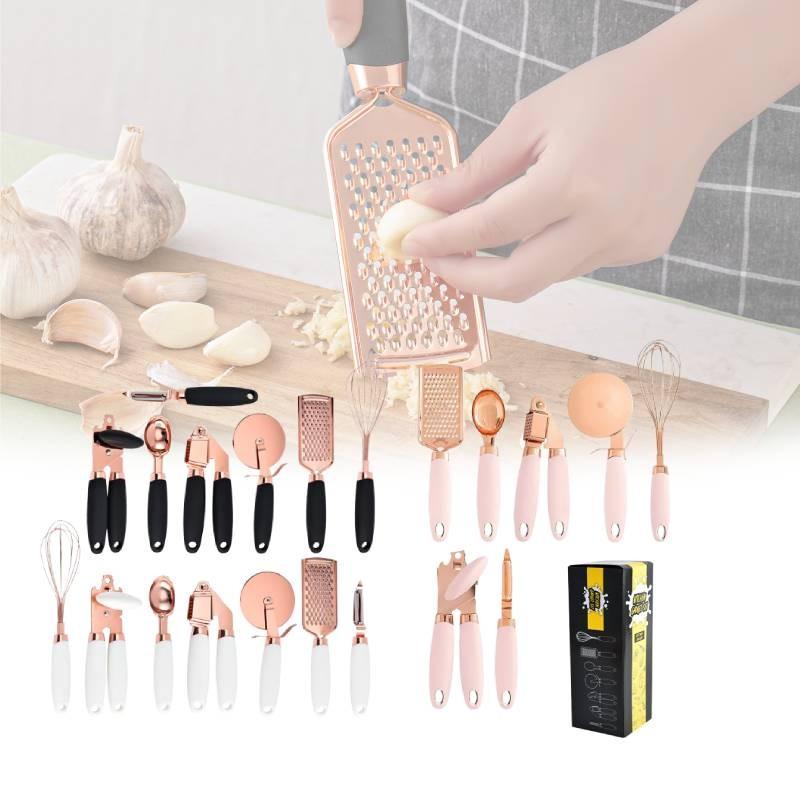 Pcs 7 Kitchen Gadget Set Copper Coated Stainless Utensil Pizza Cooking Tool