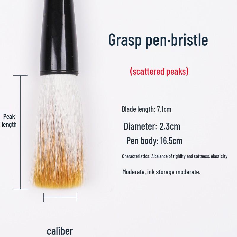 Large Chinese Calligraphy Brush: Wolf-Goat Hair for Writing Spring Festival Couplets and Large Characters