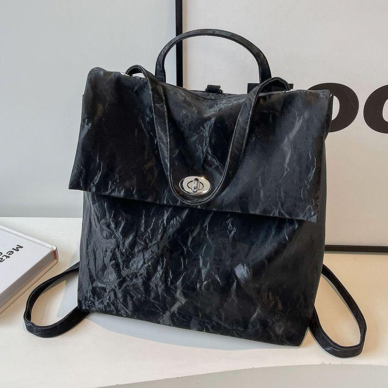 Korean Style Women's Fashion Backpack - 2025 Summer Collection: Simple, Casual, Large Capacity for Versatile Short Trips