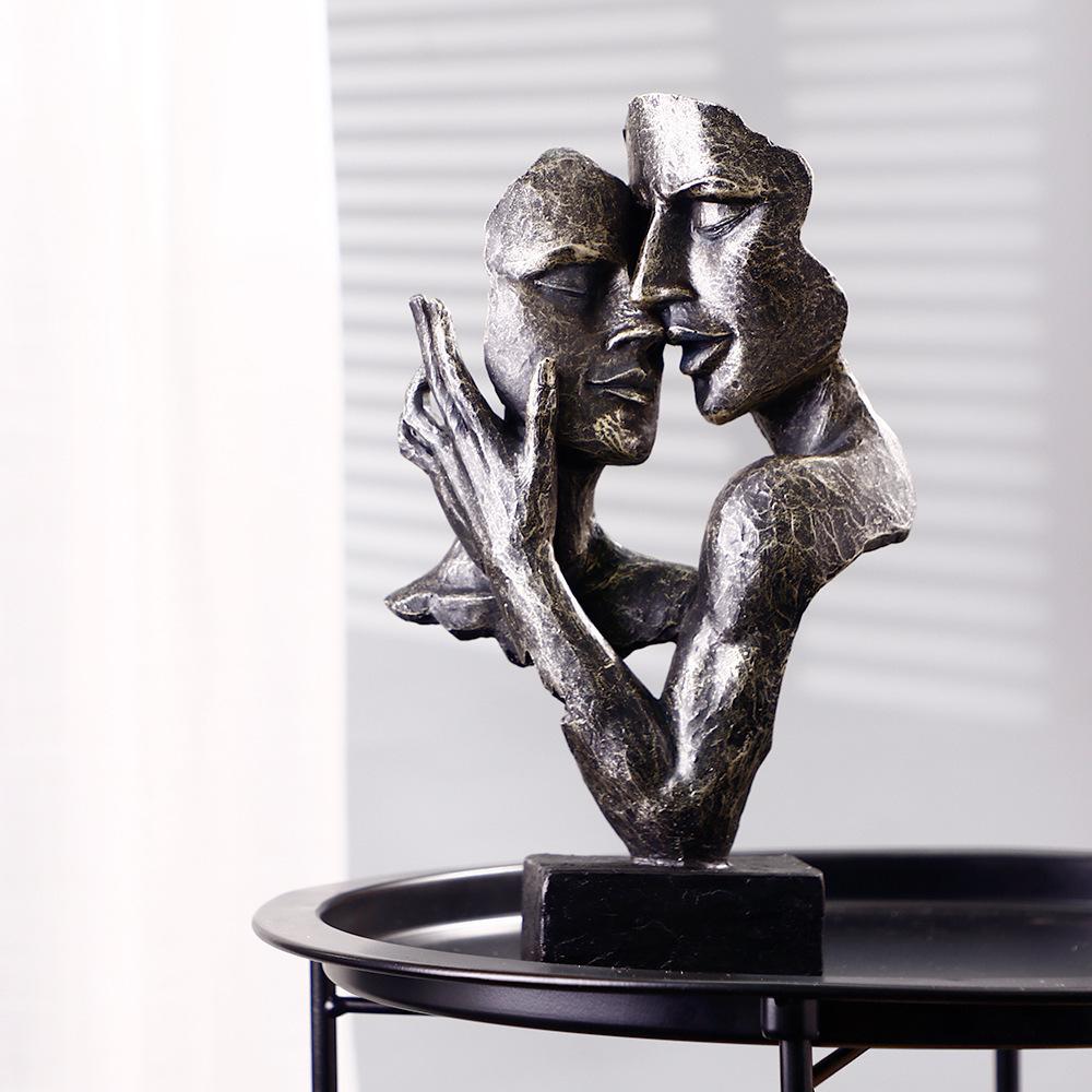 Couple Mask Top European Resin Crafts Personalized Home Tabletop Premium Room Decoration Ornaments Durable Durable