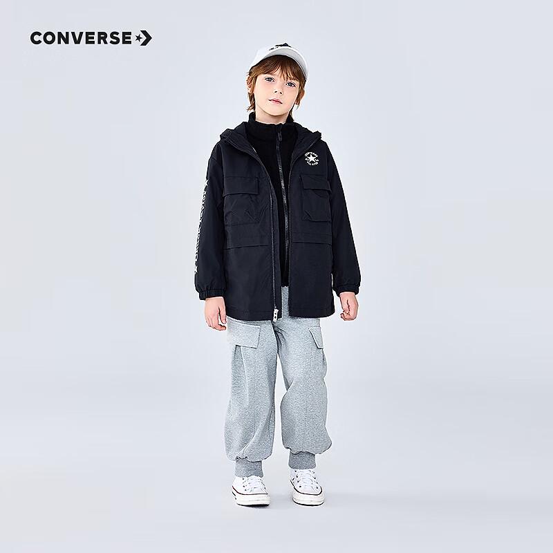 Converse Kids' Hooded All-Weather Fleece Windbreaker