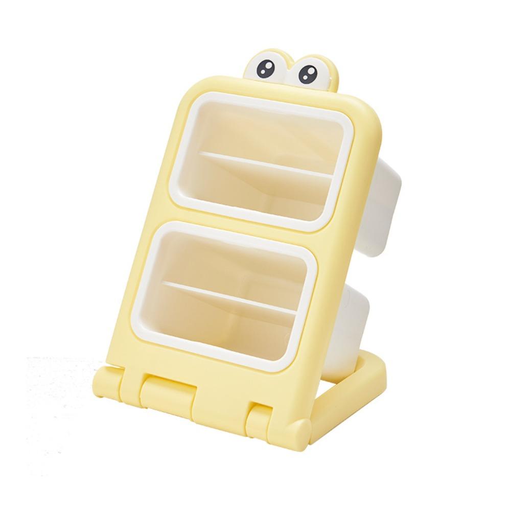 Large Capacity Slanted Pen Holder Desktop Storage Rack Student Pen Barrel