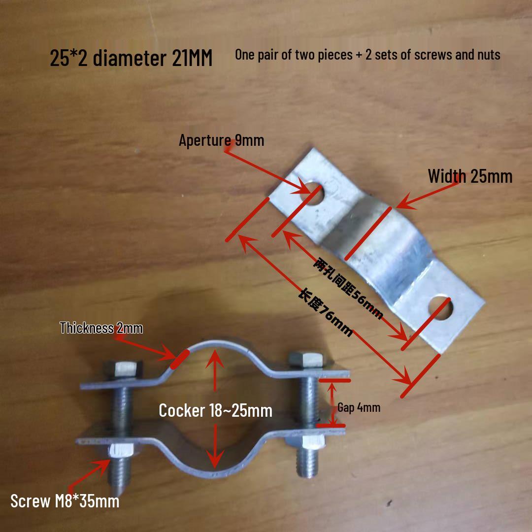 

Galvanized Steel Band Hoop Clamp for Utility Poles and Columns