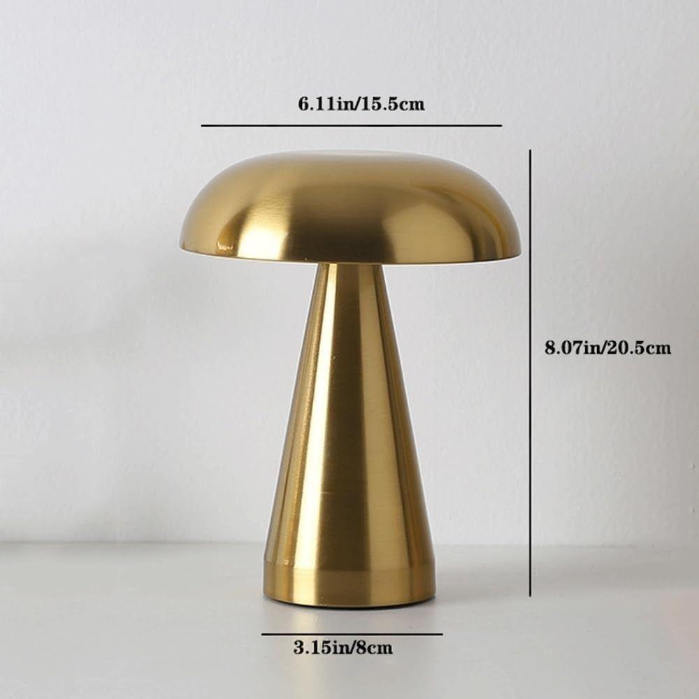 Touch Sensor LED Table Lamp Rechargeable Mushroom Lamp Retro Bar Table Lamp  Bedside