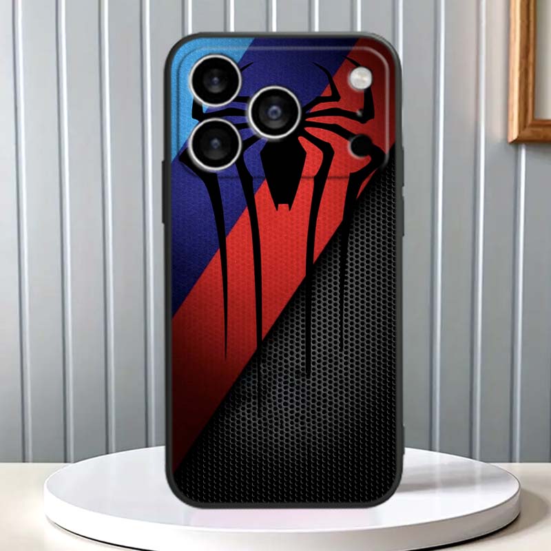 Technology Carbon Fiber Art Phone Case For Apple iPhone 17 16 16E 15 14 13 12 11 Pro Max Plus Black Soft Silicone