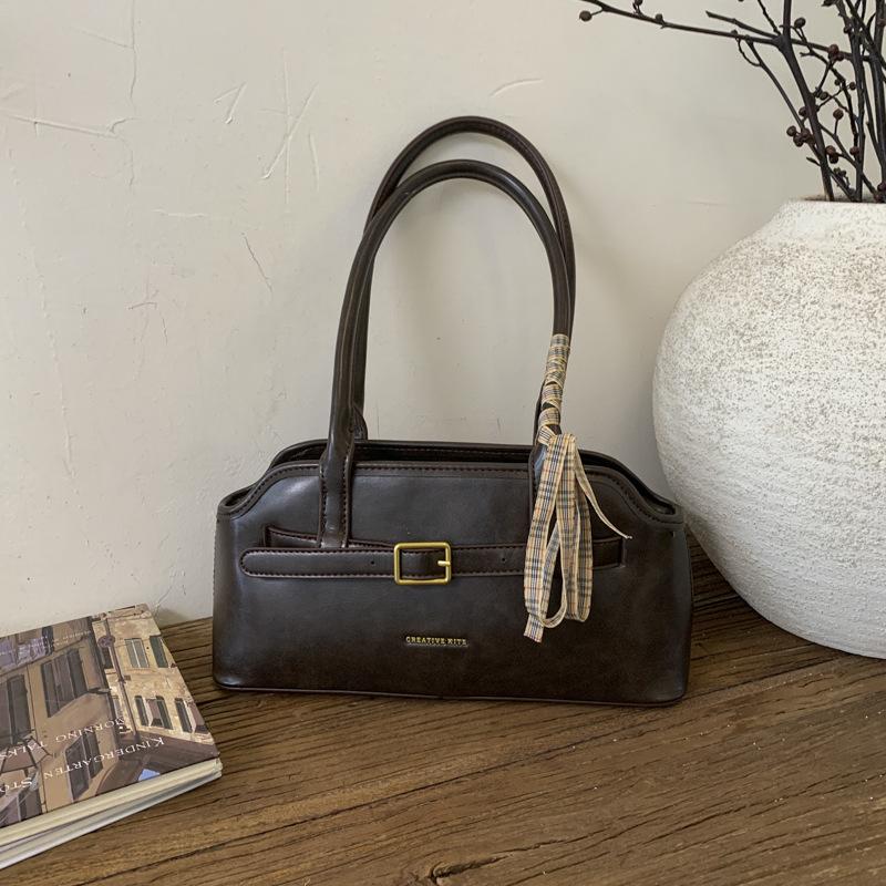 

Autumn retro niche high-value bag women s 2025 new commuter fashionable shoulder underarm bag portable baguette bag
