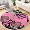 1pc Heart Print Chair Carpet for Office, Non slip, Soft and Durable Office Rug for Interior Decoration