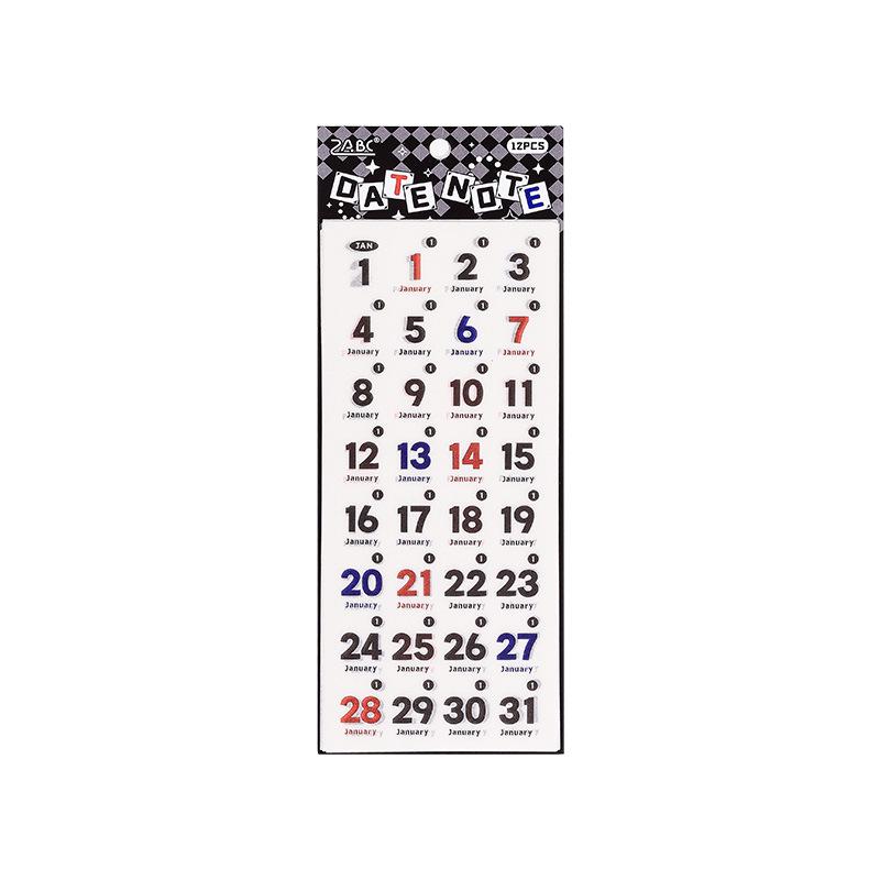 Yuezhen Daily Planner Stickers - 365-Day Journal Die-cuts