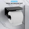 With Storage Rack Toilet Roll Holder Stainless Steel Bathroom Tissue Dispenser  Bedroom