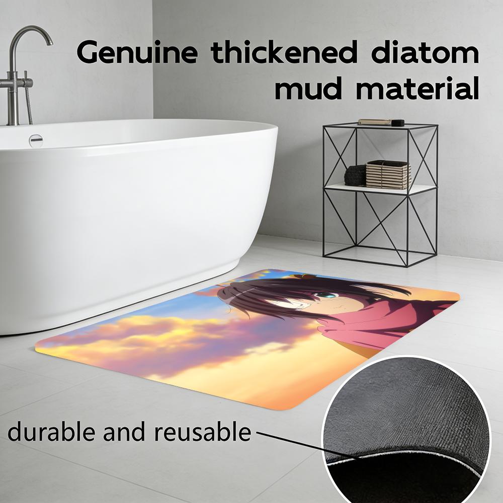 Cozy C-K-On! Floor Mat Diatomite Bath Mat, Quick Dry Absorbent Non-Slip Door Mat
