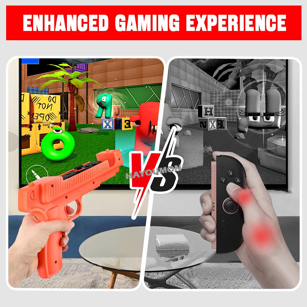 1 Pair Shooting Game Gun for Switch 2 Joypad Controller Shooting Gunstock Hand Grip Gaming Accessories Dropshipping