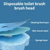 Disposable Long Handle Toilet Brush Cleaner With Replaceable Brush Head Toilet Bathroom Cleaning Brush Bathroom Accessories