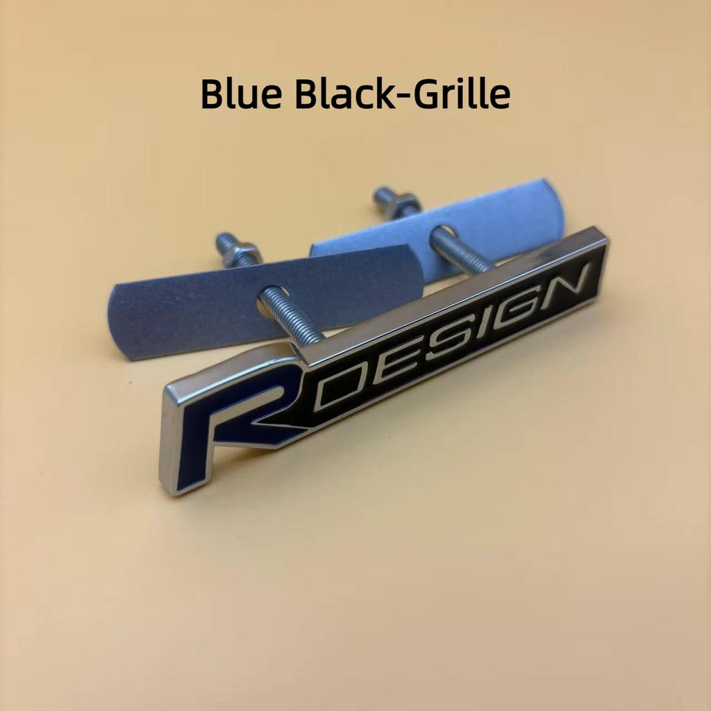 1 Satz Metall R DESIGN Styling Emblem, Auto Frontgrill Dekoration Badge Für V-o-l-vo Zubehör
